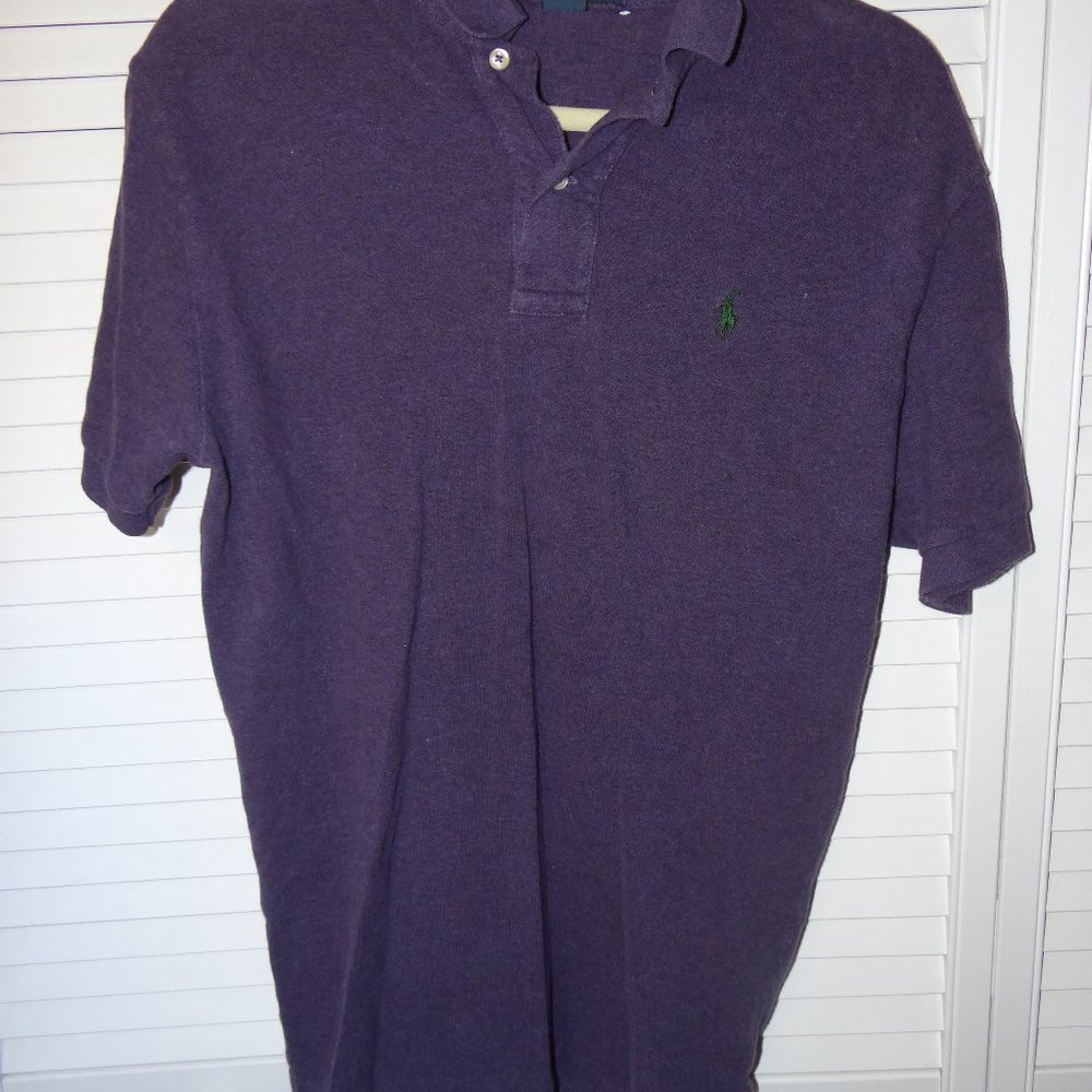 Men's Short Sleeve Purple Polo Shirt